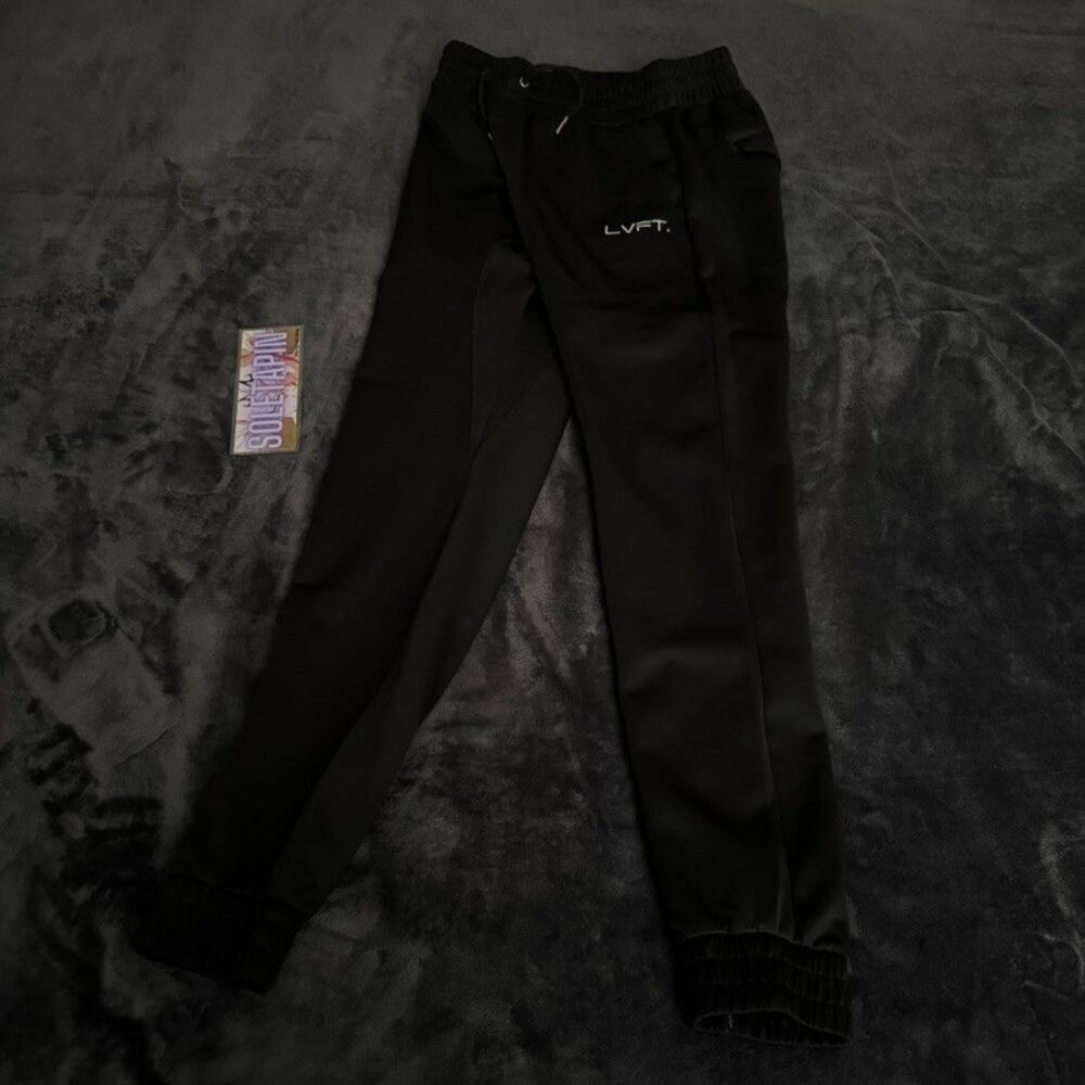 LVFT Live Fit Apparel Mens Black Joggers Sweat Active Tech Pants Medium